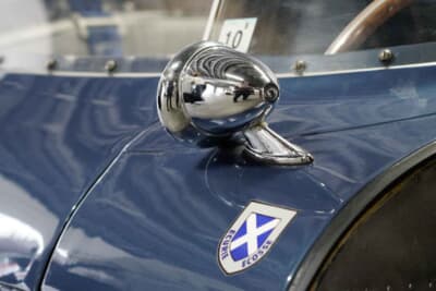 ジャガー Dタイプ ミュルザンヌ:エキュリーエコスのステッカーが貼られている