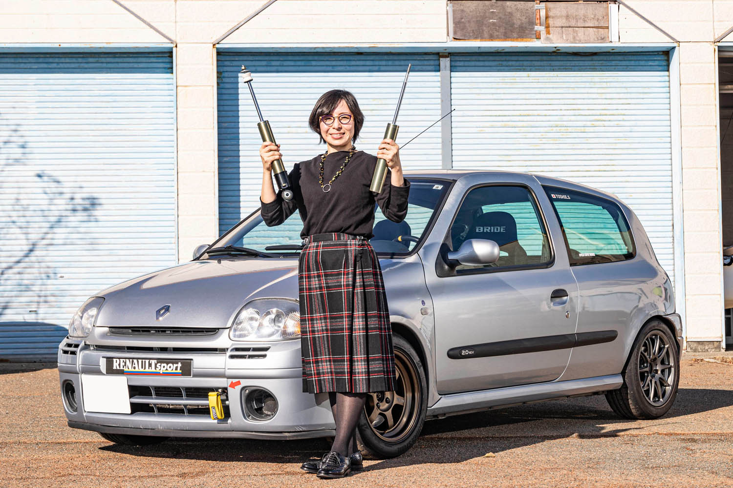 彼女のルノー「ルーテシアRS」の車高調は主人のお手製！ サーキット 