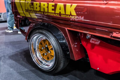 K-BREAKのダイハツ ハイゼットジャンボ 後期型：ホイールはSSRのMk-IIIを装着