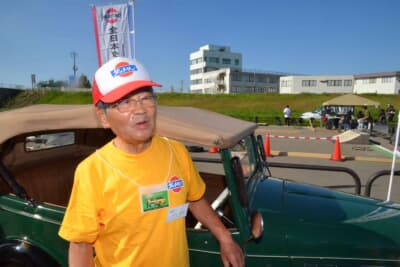 全日本ダットサン会 会長の佐々木徳治郎氏