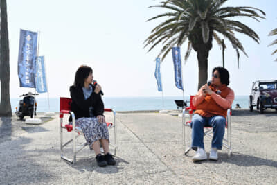 AMWで「週刊チンクエチェント」を連載中の嶋田智之氏によるトークショーも行われた