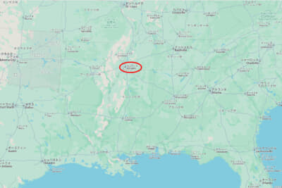 ニューオリンズからミシシッピ川沿いに北上。テネシー州メンフィスへ