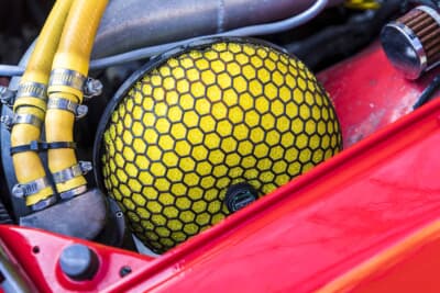 日産 4代目 S12型 シルビア ハッチバック：HKS製のパワーフローを装着している