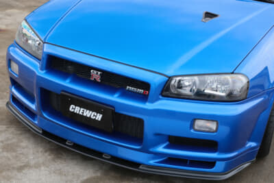 フロントバンパーはノーマルを貫く鎌家康幸さんのR34GT-R