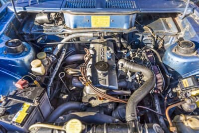 三菱 ギャランクーペFTO：エンジンは1.4L の4G33型を搭載する