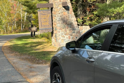 源流があるイタスカ州立公園に到着