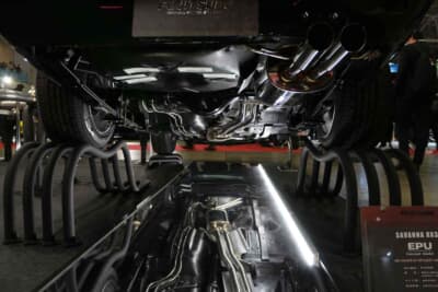 マツダ サバンナRX-3：排気系にFUJITSUBO EXH PERFORMANCE UNIT（コンセプト）を装着