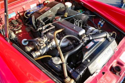 MG ミジェット：スピットファイア用と同じ1500ccエンジンが積まれている。マフラーはノーマル