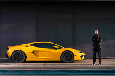 ランボルギーニ テメラリオとスクアドラ・コルセのドライバーのアンドレア・カルダレッリ氏