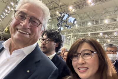 ジョルジェット・ジウジアーロ氏とツーショット