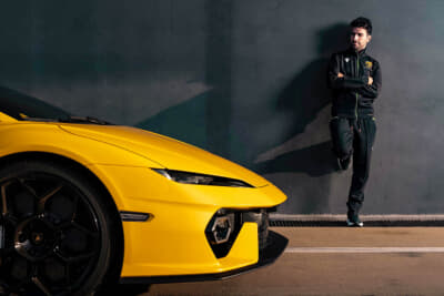 ランボルギーニ テメラリオとスクアドラ・コルセのドライバーのアンドレア・カルダレッリ氏