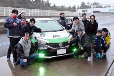 レース参戦の敷居も低いということで、ノートを持ち込んで仲間とシェアをしながらレース参戦を行っているMK Project。今後さらに参戦車両を増やしていく予定だという