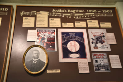 ジョプリンの足跡を示す展示