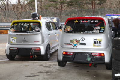 参戦を始めた当初からHA36にこだわるラルグ水戸。今回は81号車 大内たかひろと555号車 山口吉明、76号車 横須賀渉の3台でエントリーした