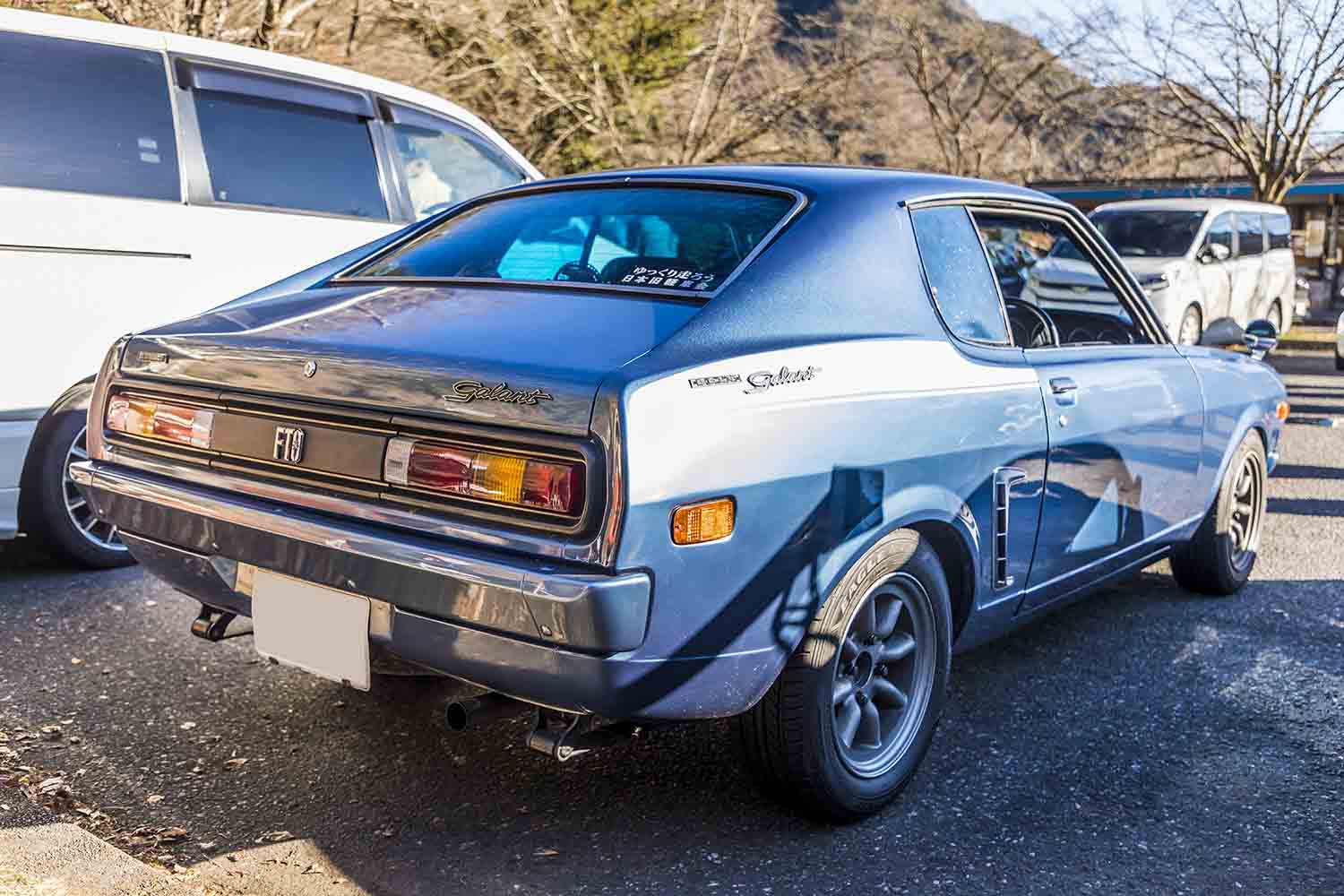 三菱「ギャランクーペFTO」はクーラー付き軽カーと物々交換