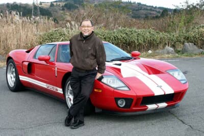 フォード GT：若かりし頃の著者とフォード GT