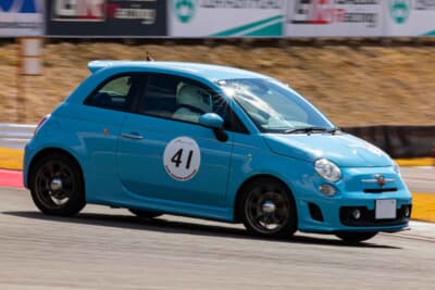 アバルト 500：取材当日はサーキット走行を楽しんでいた