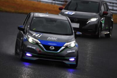 坂下利明選手（No.27 MKproject NOTE-R／EV-Rクラス）。27号車の成績は予選8位、決勝10位（クラス2位）となった