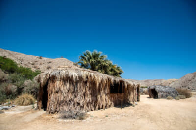 先住民であるネイティブアメリカンの住居が再現されていた