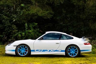16万1000ユーロ（邦貨換算約2580万円）で落札されたポルシェ「911GT3 RS」（C）Courtesy of RM Sotheby's
