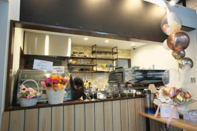 G.baseに併設しているカフェ。軽食も食べられる