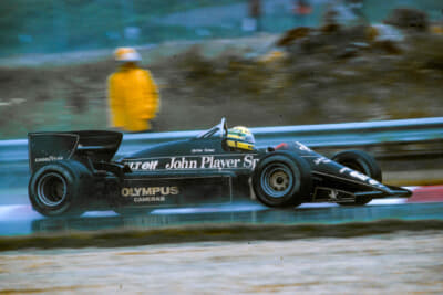 アイルトン・セナがエストリル・サーキットで見せたドライブは、ウェットコンディションにおける卓越したドライビング技術を際立たせるものであった