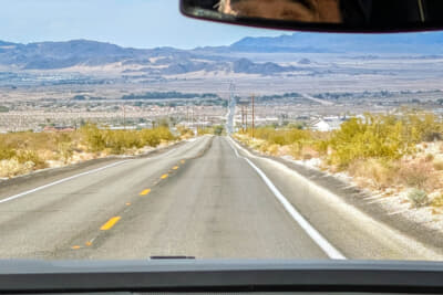 ジョシュアツリー国立公園の南東側から入っていく
