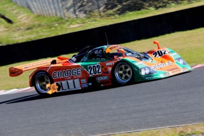 デモランを披露したマツダ 787Bの202号車