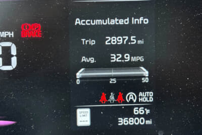 ニューオリンズ空港からミネアポリス空港まで、キムさんの走行距離は2897.5マイル(4662km)に達した