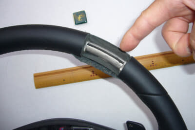 Eクラス／W212；芯は円錐形状のアルミ合金を抱き合わせ、空洞で軽量化を図っている