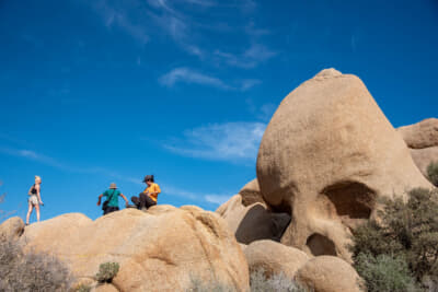 スカルロック、訳せばそのまま「ドクロ岩」。ロッククライミングを楽しむ人も多い