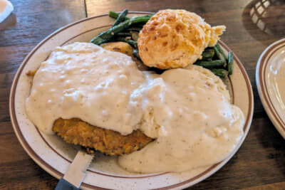名物料理「チキンフライドステーキ」は、鶏肉ではなく牛肉だ