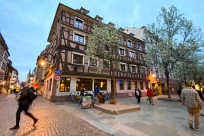 伝統的な木組みの家屋が美しいフランス・ストラスブールの旧市街