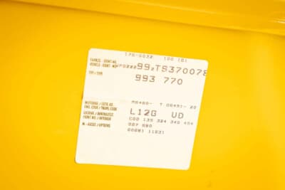 21万8500ユーロ（邦貨換算約3500万円）で落札されたポルシェ「911ターボ クーペ」（C）Courtesy of RM Sotheby's