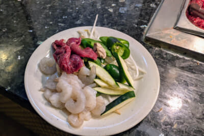 「ヒバチ」のコーナーで試しに適当な具をセレクトしてみた