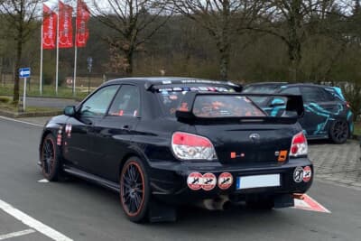 フランスナンバーのスバル インプレッサ