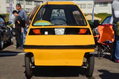 ミツオカ BUBU501：現車は長い期間森の中に放置されており、かなり傷んでいた