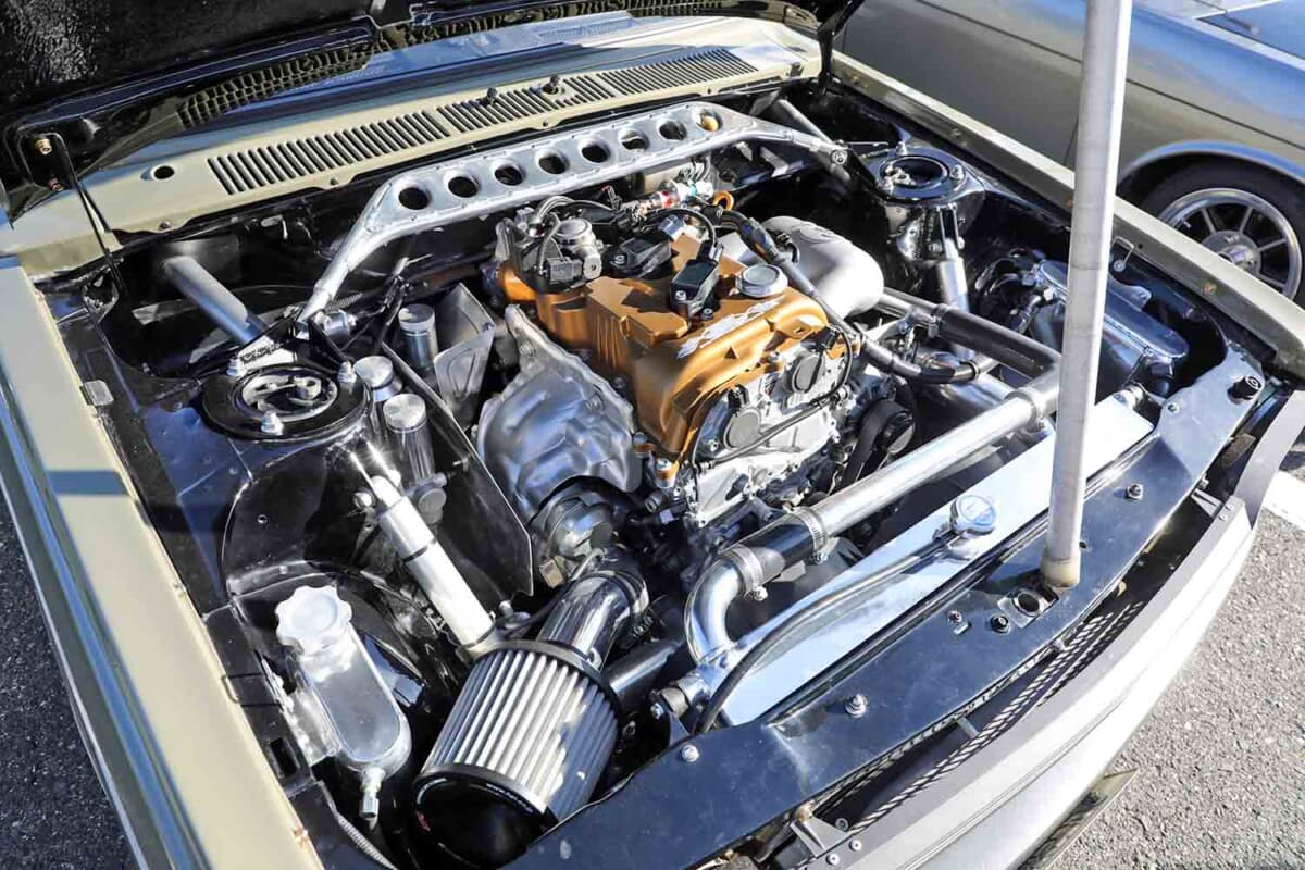 日産 3代目 510型 ブルーバード：G16E-GTS型エンジンを搭載する