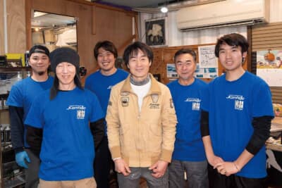 藤田健司社長、小野寺さん、渡邊さん、成澤さん、大友さん、太田さん