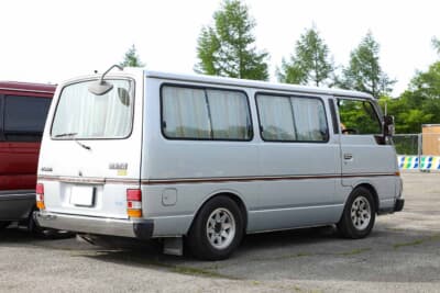 日産 ホーミー コーチ SGL：普段は電気工事用のクルマとして活躍している