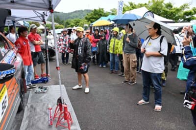 豊田しもやまラリー開催の現場でのラリー講座とサービスパーク見学があり、実際にラリーの雰囲気も感じられる1日となった