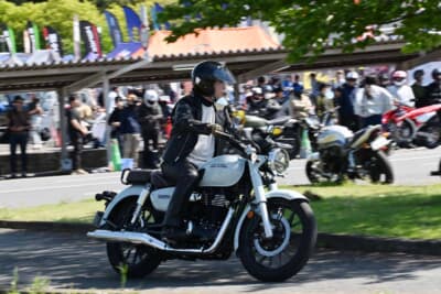 試乗車種は、ヤマハ5機種、ホンダ11機種、カワサキ7機種、ハーレーダビッドソン6機種、スズキ3機種、BMW6機種、SURRON3機種、FANTIC1機種