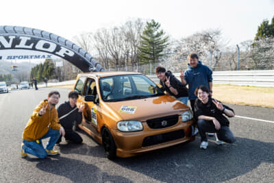 東北660耐久レースが開催されるコース、リンクサーキットの686号車 大内勇樹も参戦。予選・決勝とも7位で無事チェッカーを受けた