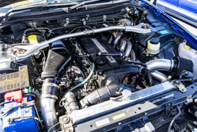 日産 スカイライン 25GTターボ：エンジンはOH、タービン交換などを行った上でリンク制御している