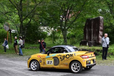 沿道からの応援も多かった豊田しもやまラリー