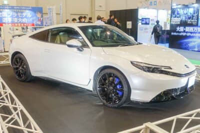 実車のホンダ プレリュード（プロトタイプ）も展示された
