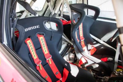 アバルト500 R3T：シートはBRIDE製を装着