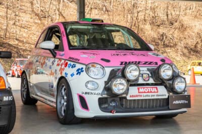 アバルト500 R3T：エクステリアは市販モデルとほとんど変わらない