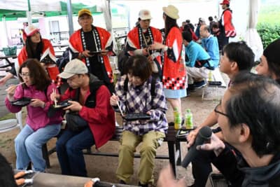 勝田選手への質問タイムもBBQの時間でも設けられた