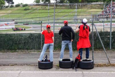 ファンの方の微笑ましい観戦風景